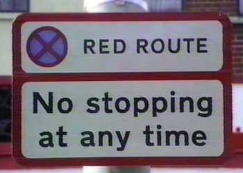 Red Route, No stopping at any time